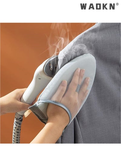 Buy Garment Steamer Ironing Glove, Waterproof Anti Steam Mitt with Finger Loop, Complete Care Protective Garment Steaming Mitt, Heat Resistant Gloves for Clothes Steamers (Large) (Grey) in Saudi Arabia