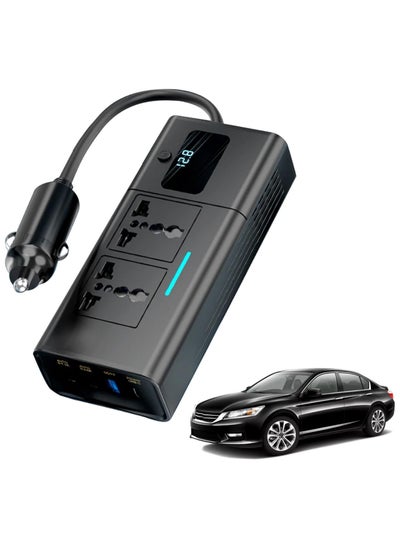 Buy 200W Car Power Inverter DC 12V to 220V Car Outlet Adapter Plug Adapter Converter 4 USB Port Car Laptop Car Inverter in UAE