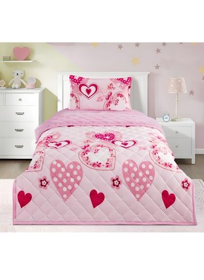 Buy 3-Piece Kids Velvet Comforter Set: Cozy Winter Bedding with Velvet and Fur in Saudi Arabia