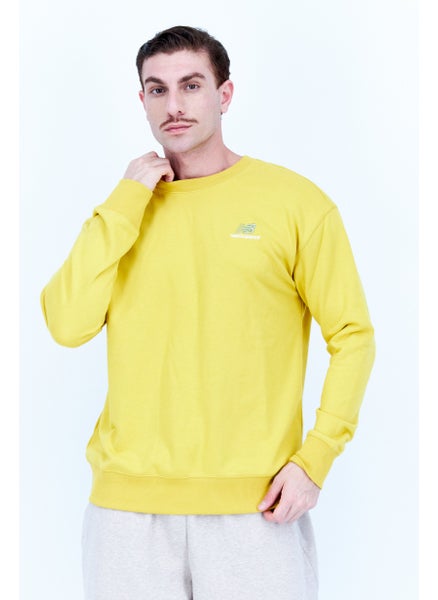 Buy Men Relaxed Fit Long Sleeve Outdoor Sweatshirts, Yellow in UAE