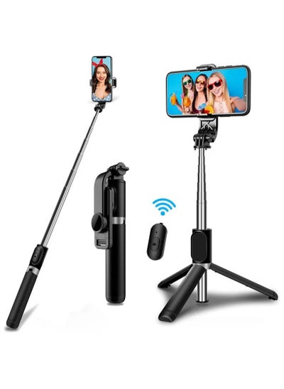 Buy Go-Des Telescopic Tripod Selfie Stick with Wireless Control for Camera and Outdoor Photography in UAE