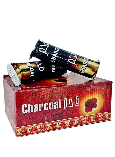 Buy 100-Peices Bakhoor Charcoal Quick Ignite and Long Lasting Incence Coal | Alshola Charcoal-33 mm in UAE