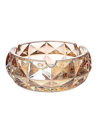 Buy 4.5" Clear Crystal Ashtray - Clear (Hazelnut Clear) in Egypt