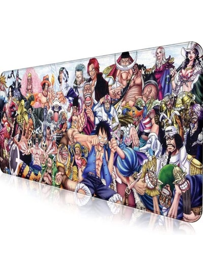Buy Gaming Mouse Pad Size - one piece all characters - Stitched Edges Anti-slip rubber base - Optimized for all mouse sensitivities and sensors - speedy mouse movements (80X30 CM) in Egypt