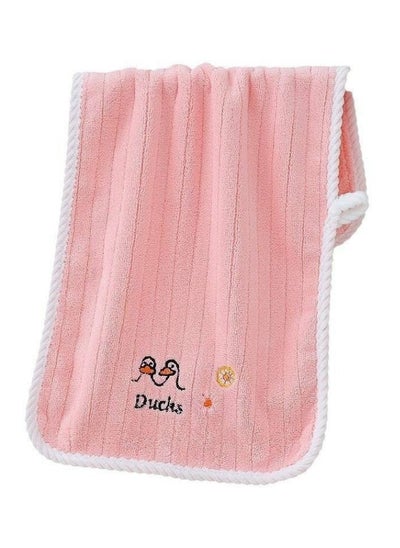 Buy Face Wash Towel Quick Absorbent Towel Boys Girls50*25Cm - Pink in Egypt