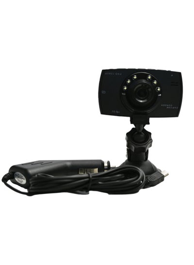 Buy 1080p HD Car Dash Dual lens Camera Video Recorder DVR with 170 Degree Wide Angle 4-led night Vision, Motion Detection G Sensor in UAE