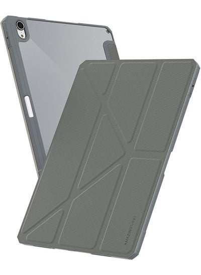 Buy Titan Pro for iPad 10th Generation (2022) 10.9 inch Case Cover with Pencil Storage Slot - Grey in UAE