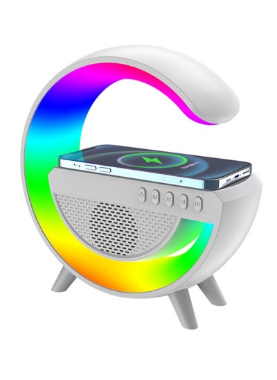 Buy Wireless Smart Bluetooth Speaker with LED Adjustable Ambience Light in Saudi Arabia