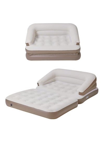 Buy Inflatable  Air Mattress -Portable  with Patch Kit -Double Air Couch for Tent Camping/Car Travel White） in Saudi Arabia