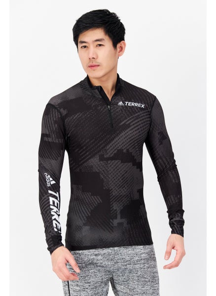 Buy Men Sportswear Fit Race Sweatshirt, Black Combo in Saudi Arabia