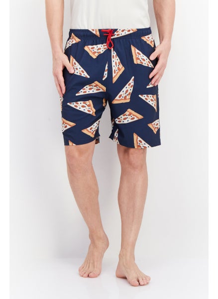 اشتري Men Allover Print Board Short, Navy Combo في الامارات