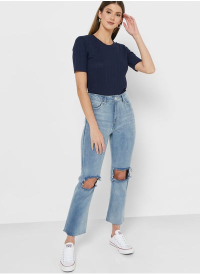 Buy Distressed Mom Jeans in UAE