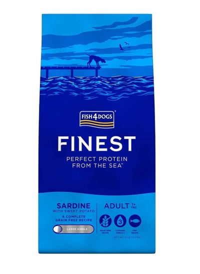 اشتري Fish4Dogs Sardine With Sweet Potato Large Kibble Adult Dog Dry Food 6Kg في الامارات