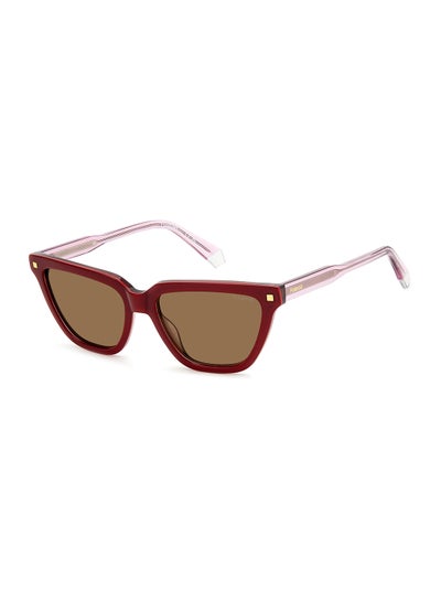 Buy Women's Polarized Rectangular Sunglasses - Pld 4157/S/X Black Millimeter - Lens Size: 55 Mm in UAE