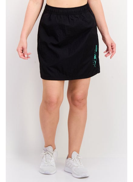 اشتري Women Sportswear Fit Brand Logo Training Skirt, Black Combo في الامارات