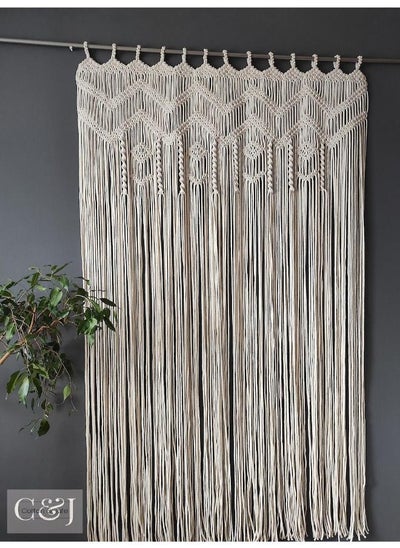 Buy Macrame Curtain, Macrame Wall Hanging Door Curtain Wedding Backdrop Window in Egypt