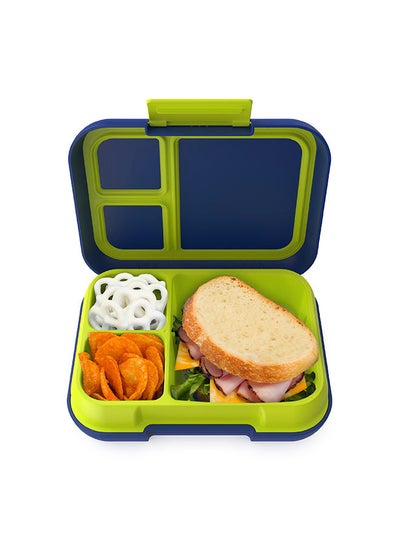 Buy Pop Lunchbox with Removable Divider - Navy Blue/Chartreuse in UAE