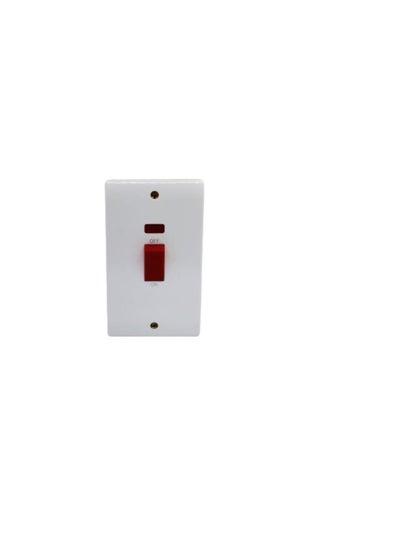 اشتري Admore 45A DP Switch With Neon (3X6) White في الامارات