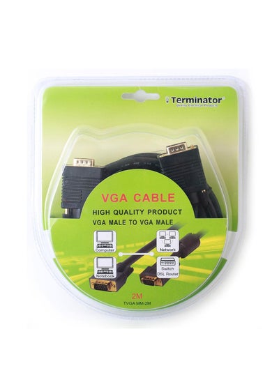 اشتري Terminator Vga Cable M M 2M TVGA MM-2M في الامارات