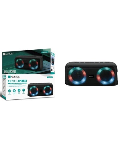 Buy Portable Wireless Bluetooth Speakers Colorful Gradient Lights Bluetooth Speakers Dual Speaker Subwoofer for Home Travel Camping in Saudi Arabia