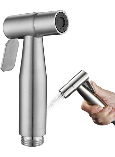 اشتري Stainless Steel Handheld Bidet Sprayer for Toilet Cloth Bathroom Diaper Self Cleaning Shattaf Set with adjustable water Pressure Control في الامارات