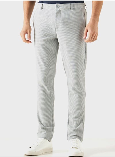 Buy Textured Elasticated Waist Pants in UAE