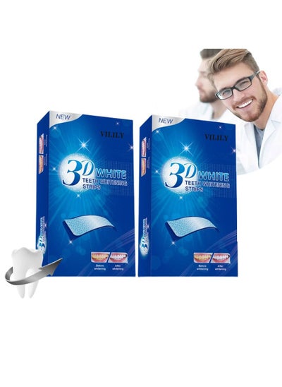 اشتري 2-Box 3D White Glamorous Dental Whitening Kit 28 Strips في الامارات