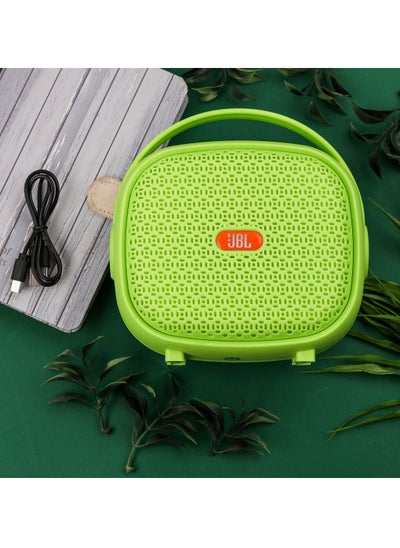 Buy Portable Bluetooth speaker supports memory card and USB flash JL-420 (Green) in Egypt