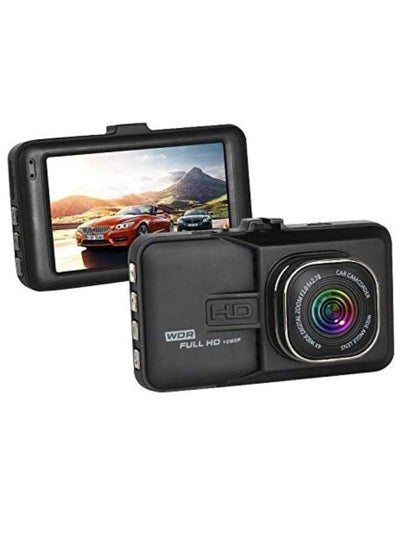 Buy Ntech Dash Cam 1080P FHD DVR Car Driving Recorder 3 Inch LCD Screen 170° Wide Angle, G-Sensor, WDR, Parking Monitor, Loop Recording, Motion Detection in UAE