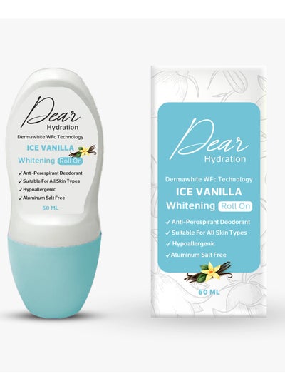 Buy Dear Whitening roll on Ice vanilla 60ml 1+1 in Egypt