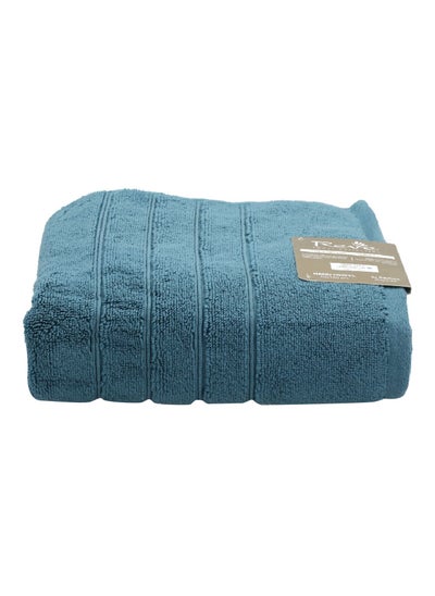 Buy Borabora Luxurious Cotton Absorbent Hand Towel Blue 50 x 100 cm in Saudi Arabia