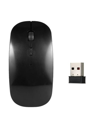 Buy Wireless Bluetooth Mouse Silent Slim Laptop Mouse Portable(USB Receiver) Dual Mode Computer Mice for Control Laptop,Desktop Computer, TV (Black) in Saudi Arabia