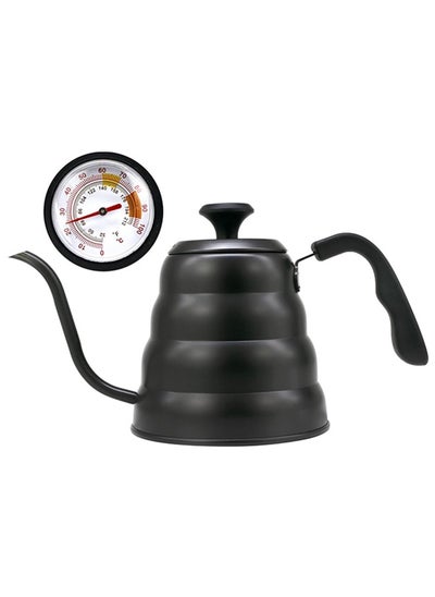 Buy Stainless Steel Gooseneck Kettle with Thermometer, Gooseneck Teflon Pour Over Coffee Kettle Water Boiler, 40oz/1.2L Pour Over Tea Kettle Stovetop with Insulated Ergonomic Comfort Handle Camping in Saudi Arabia