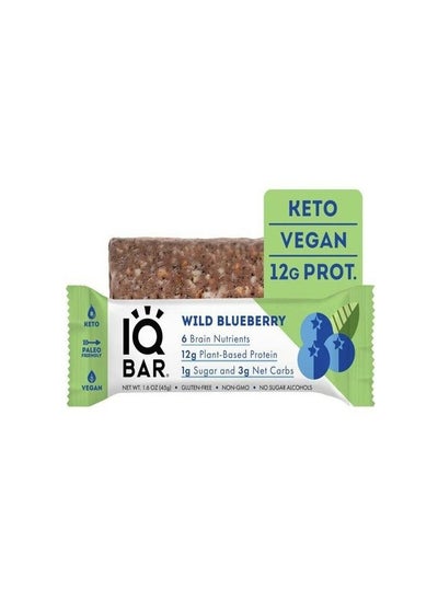 Buy Wild Blueberry Protein bar 45gr in UAE