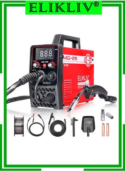 Buy ELIKLIV 215Amp MIG Welder, MIG/Lift TIG/MMA/ FLUX 4-in-1 Multiprocess ,Automatic Wire FeedingPortable Smart Welding Machine IGBT Inverter Welder in Saudi Arabia