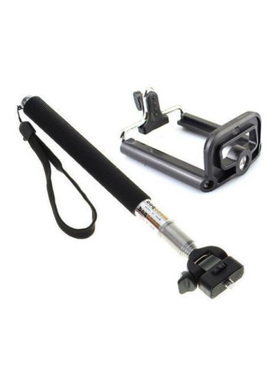 اشتري Monopod Selfie Stick With Bluetooth Remote Control Black في الامارات