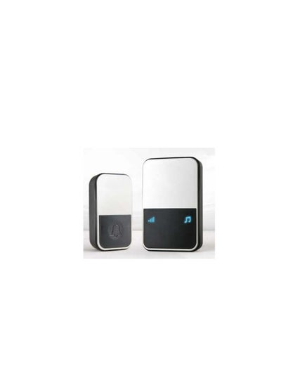 Buy Wireless Doorbell, Plug-in Waterproof Wireless Doorbell with LED Flash, 52 Chime Tones, 4 Volume Levels, 1 Button and 1 Receiver in Saudi Arabia