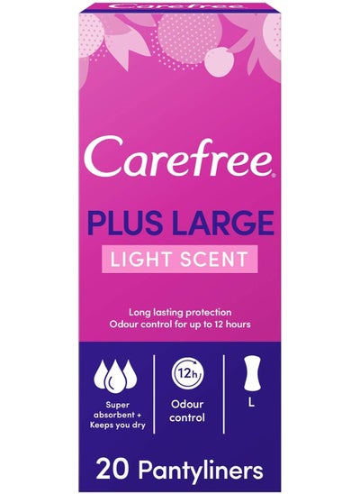 اشتري Maxi Light Scent Plus Large Panty Liners Pack of 20 في الامارات