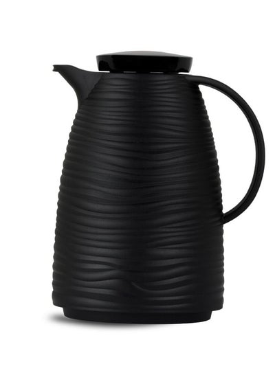 اشتري ترمس شاي وقهوة من باصرة مموج لون أسود 1L / 1.5L / 2L في السعودية