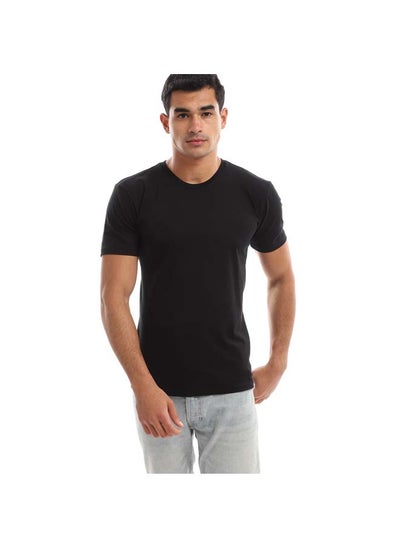 اشتري basic-short-sleeve-shirt-black-men-ss-t-shirt-ss21 في مصر