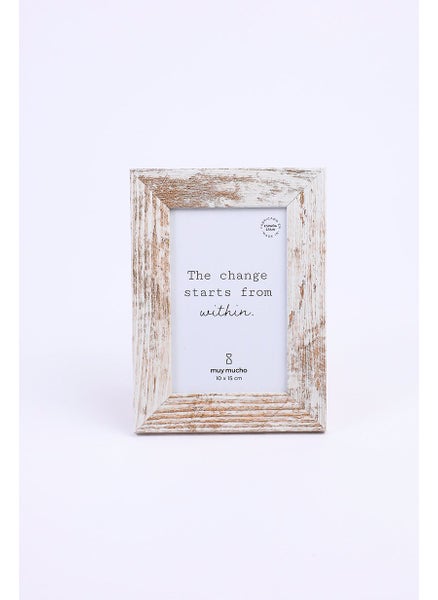 اشتري Photo Frame, White and Khaki في الامارات