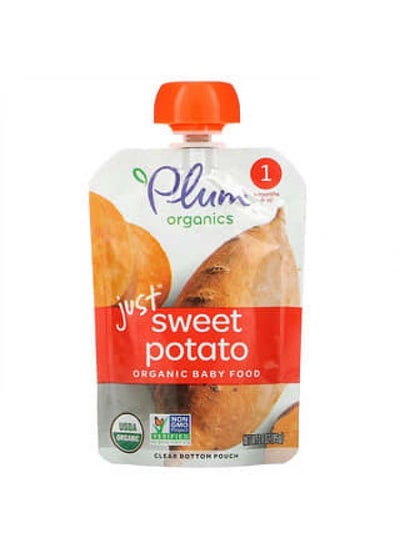 اشتري Plum Organics, Organic Baby Food, Stage 1, Just Sweet Potato, 3 oz (85 g) في الامارات