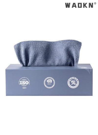 Buy Eco-Friendly Microfiber Cleaning Cloths Set - Reusable, Lint-Free Terry Towels, Compact 7.9x7.9 Inches, 20-Piece Box, Versatile for Home, Kitchen & Auto Detailing, Borderless Design for Seamless Cleaning in Saudi Arabia