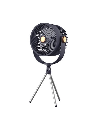 Buy Floor fan, Portable Rechargeable Air Circulator Fan with Tripod Stand BG-F6S Blue in Saudi Arabia