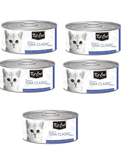 Buy 5Pc Tuna Classic Cat Wet Food 80g in UAE