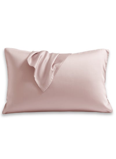 Buy Satin Silk Pillowcase for Hair and Skin, Cooling Satin Pillowcase, Standard Size Set of 2 Pack, Super Soft Pillowcase with Envelope Closure in Saudi Arabia