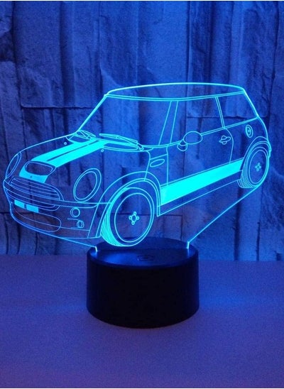 اشتري Personalized Car 3D Small Table Lamp Colorful Color Changing Touch Remote Control Atmosphere Multicolor Night Light Creative Holiday Gift في الامارات