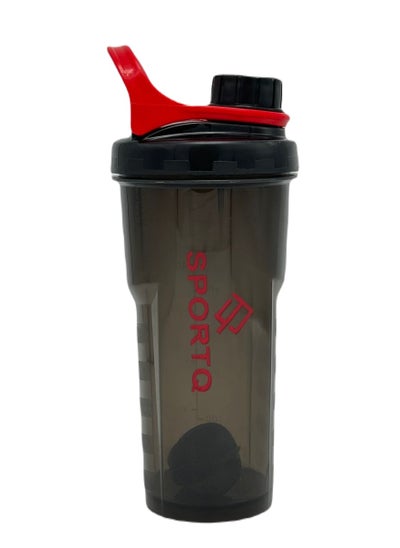 Buy SportQ®Shaker Bottle for Fitness Supplements Leak Proof 100% BPA Free Non-Slip (700ml) in Egypt