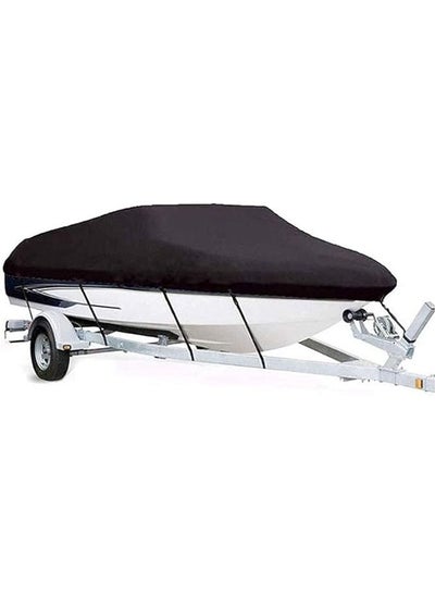 Buy 11-13FT Boat Cover Yacht Outdoor Protection Trailer Boat Cover Waterproof 210D Polyester Oxford Cloth Boat Cover for Professional Ski Style Bass Boat in Saudi Arabia