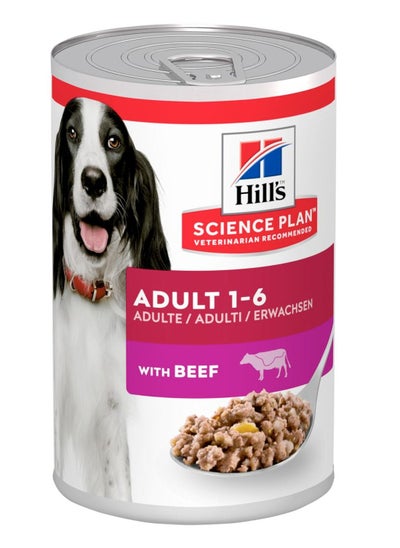 Buy Science Plan Adult Dog Food with Beef 370g in UAE